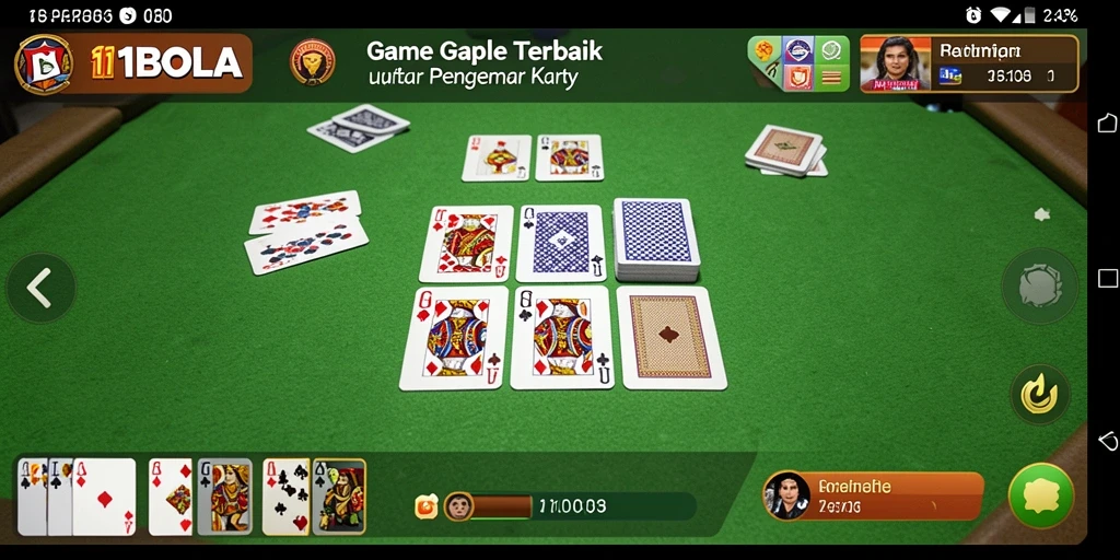 Tampilan gameplay menarik dari 11BOLA yang penuh aksi Gaple.