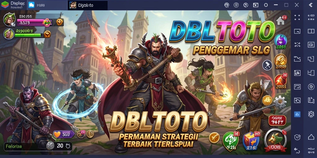 Screenshot utama DBLTOTO menampilkan pertarungan strategi menarik.