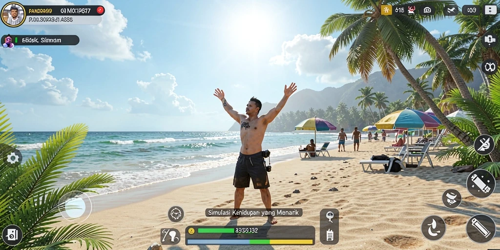 Tampilan luar biasa dari gameplay PANDORA99 yang mendebarkan.