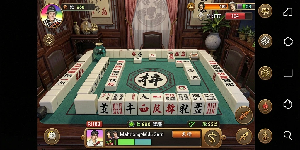 Tangkapan layar utama RI188 menampilkan gameplay Mahjong yang menarik.