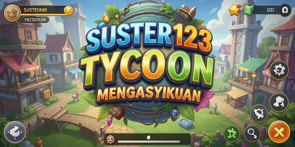 Tampilan gameplay menakjubkan dari SUSTER123 yang menunjukkan pengelolaan bisnis.